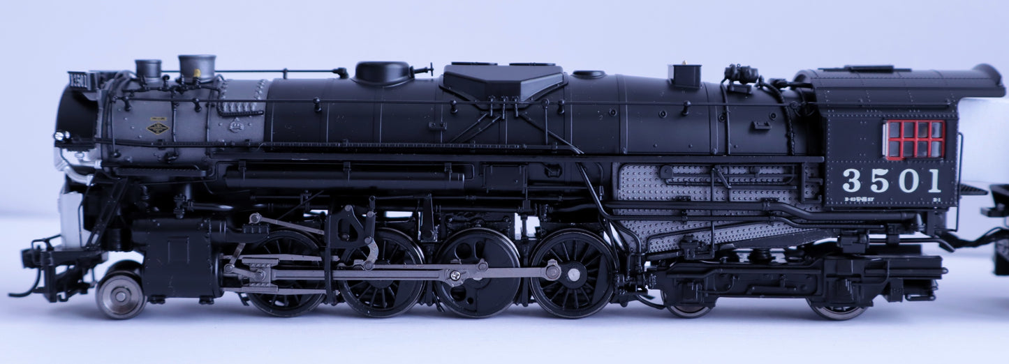 Broadway Limited Imports HO 7900 - 2-8-4 T1a Berkshire Steam Locomotive "Southern Pacific" #3501 w/DCC&Sound (4-Axle Tender)