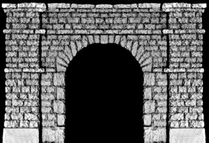 Atherton Scenics 4159 - "Howard Street" Stone Block Single Portal