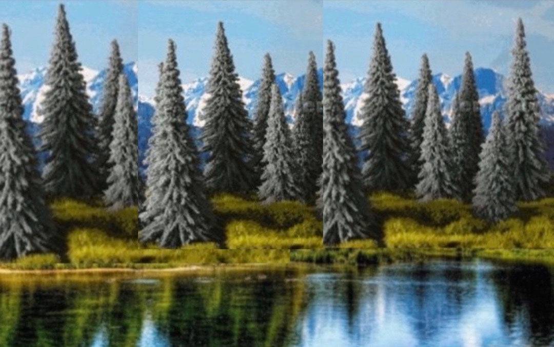 Grand Central Scenery T09 - 4"-5" Medium Spruce Pine Trees (8-Pack)