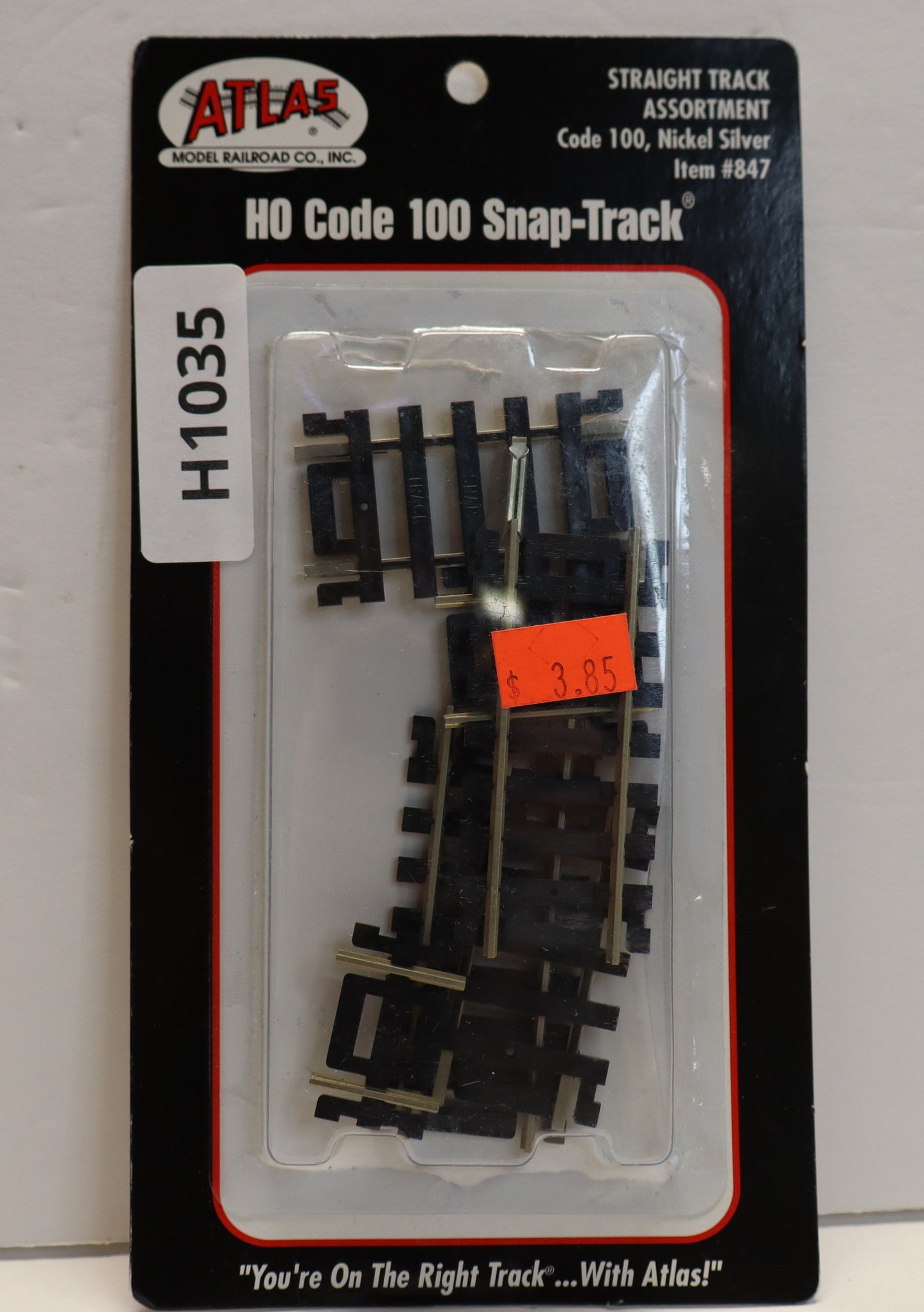 Atlas HO 847 - Code 100 Snap-Track (Straight Track Assortment) -Open Box-H1035