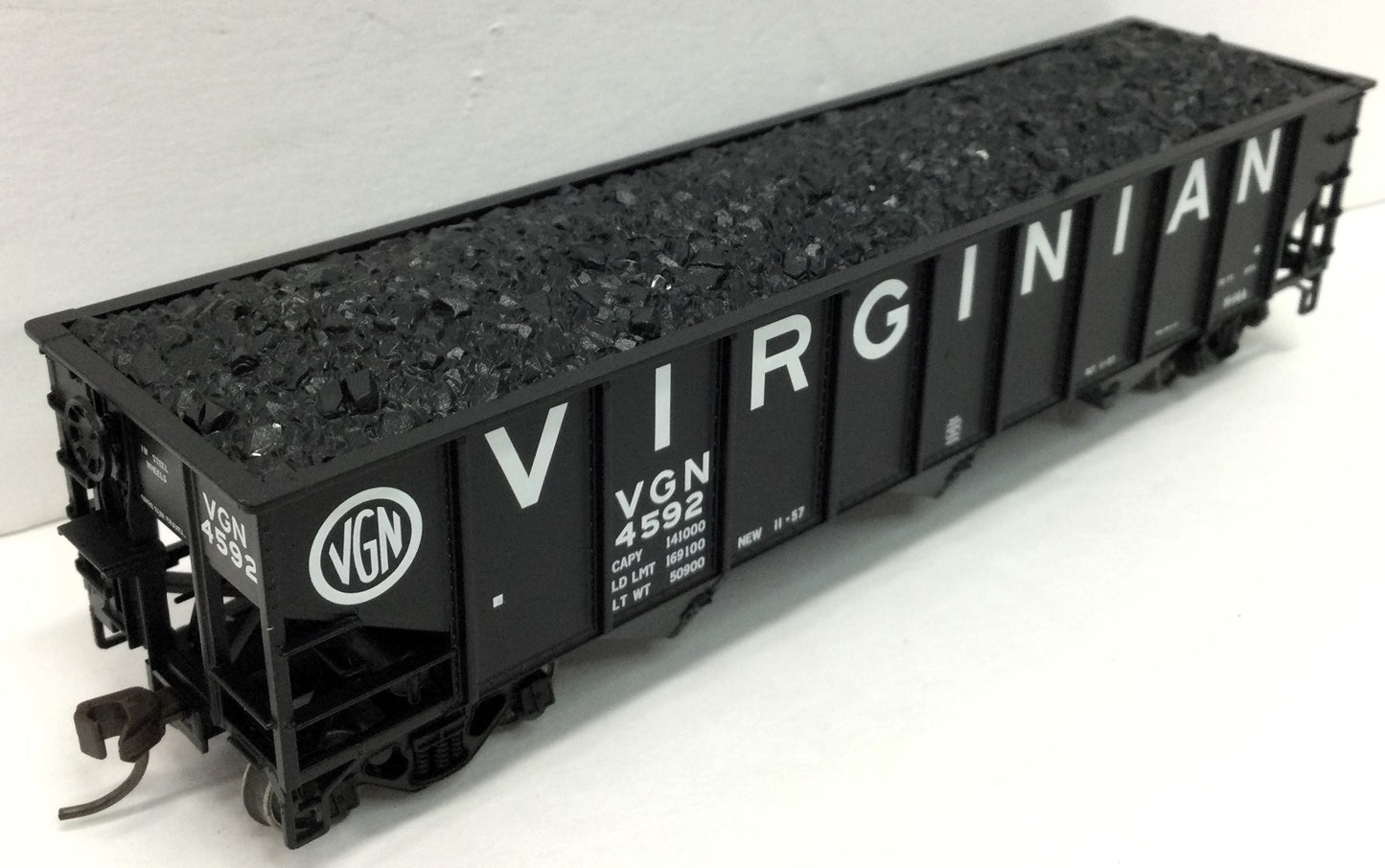 Atlas AHO-20006931 HO TMAN 70 TON 9 PANEL OPEN HOPPER VIRGINIAN #4919