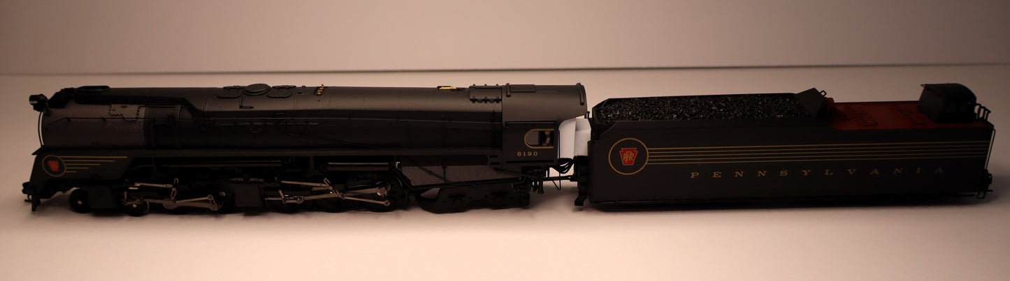 Broadway Limited Imports HO 7808 - Brass Hybrid - Class Q2 4-4-6-4 Duplex Steam Locomotive "Pennsylvania" #6190 w/DCC&Sound (Prototype Version, DGLE 5-Stripe Fantasy Scheme)