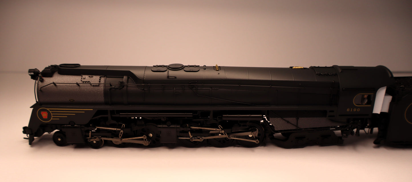 Broadway Limited Imports HO 7808 - Brass Hybrid - Class Q2 4-4-6-4 Duplex Steam Locomotive "Pennsylvania" #6190 w/DCC&Sound (Prototype Version, DGLE 5-Stripe Fantasy Scheme)