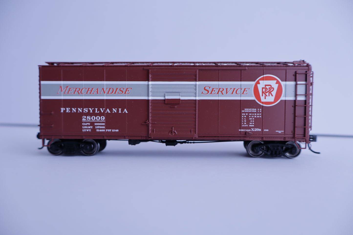 Walthers HO 920-102318 - Proto - 40' X29B Boxcar "Pennsylvania" #29901 (Merchandise Service, As Built)