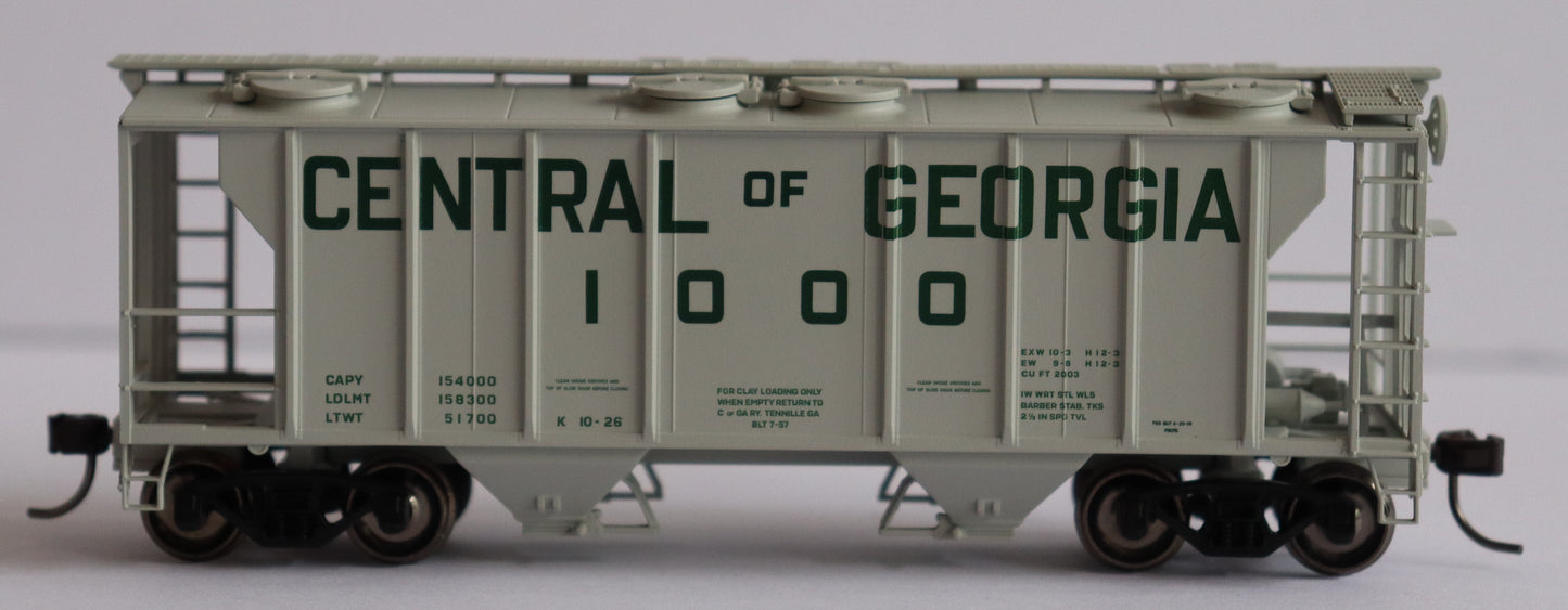Atlas HO 20006557 - Trainman - PS-2 Covered Hopper Car "Central of Georgia" #1089