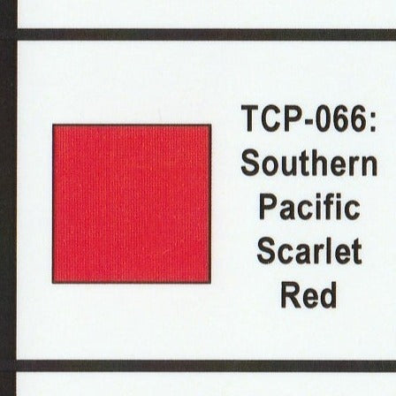 Tru-Color Paint - TCP-066 - Southern Pacific - Scarlet Red (Solvent-Based Paint)