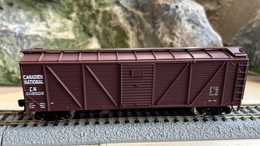 Walthers HO 910-40355 - Mainline - 40' AAR Single Sheathed Boxcar w/Dreadnaught Ends "Canadian National" #508509