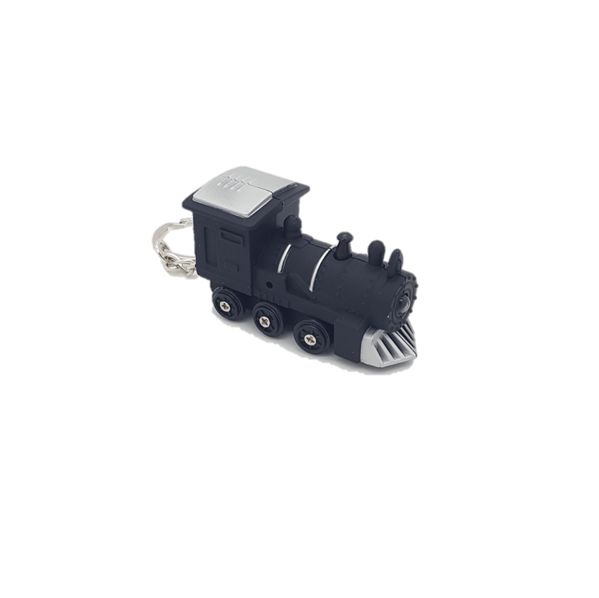 Keychain - Steam Engine (Black)