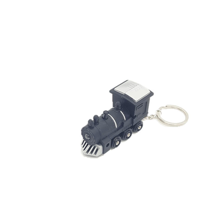 Keychain - Steam Engine (Black)