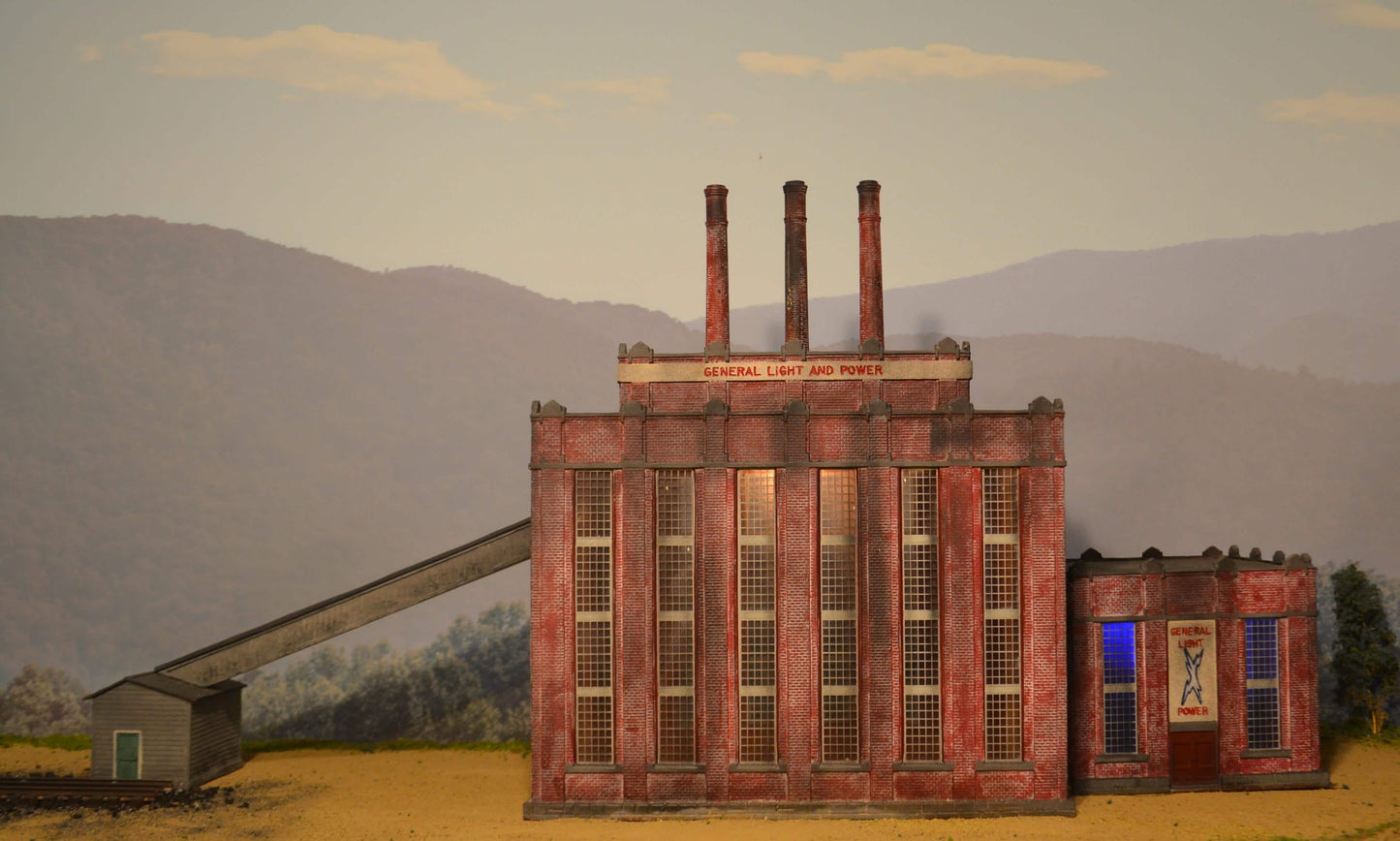 Korber Models #107 - HO Scale - General Light & Power Plant Kit