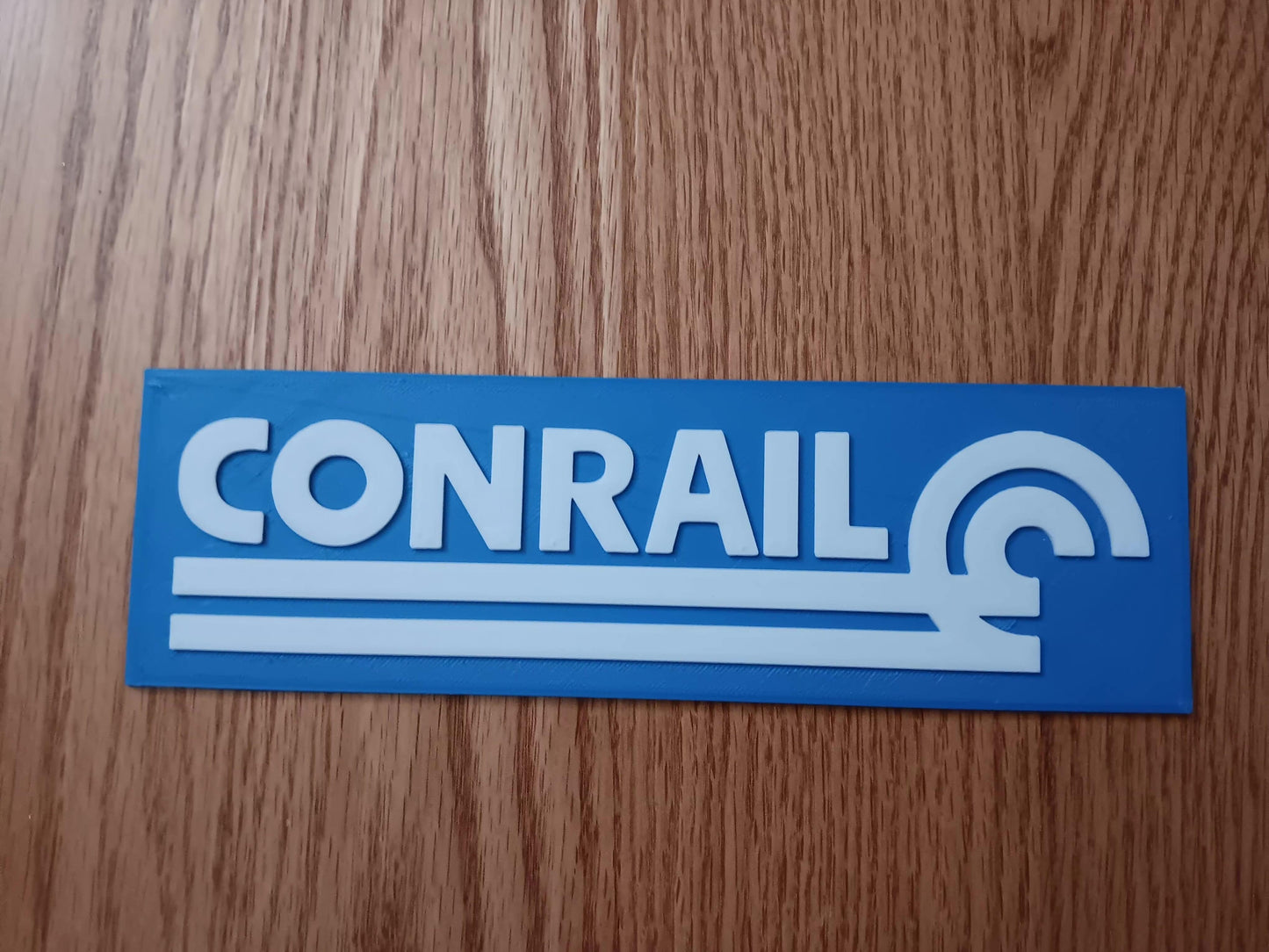 Trackside 3D 38 - 3D Printed Railroad Signs "Conrail"