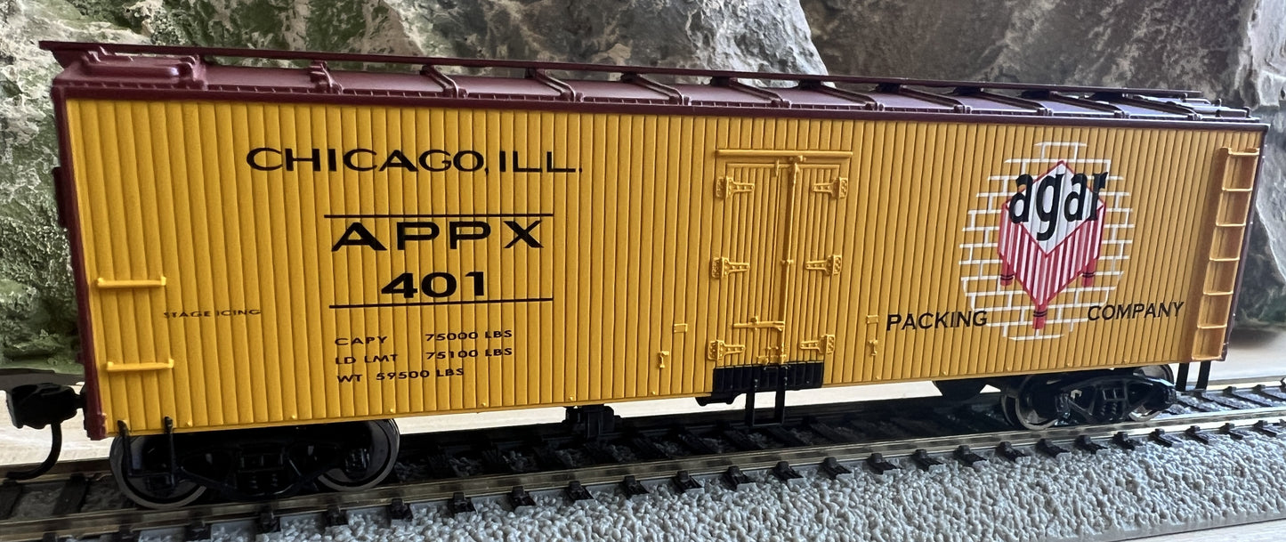 Walthers HO 910-41303 - Mainline - 40' Wood Reefer w/ Steel Ends "APPX" #410 (Agar)