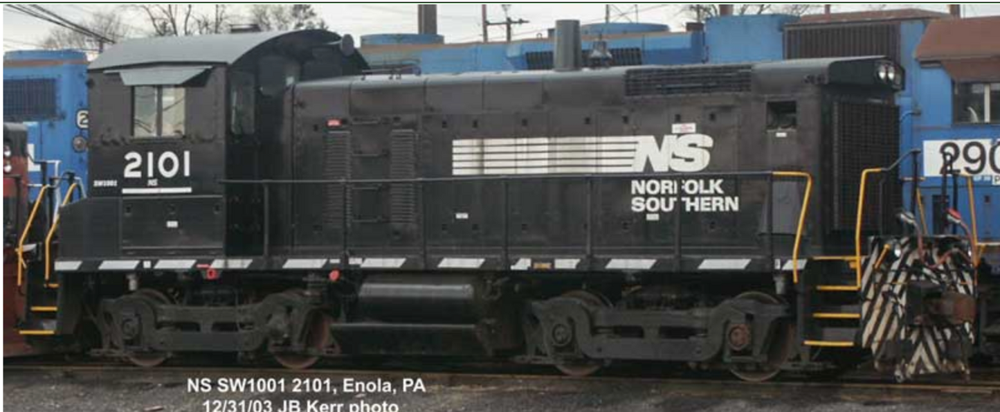 Bowser HO 60593 - SW-1001 Diesel Locomotive "Norfolk Southern" #2101 (Thoroughbred)