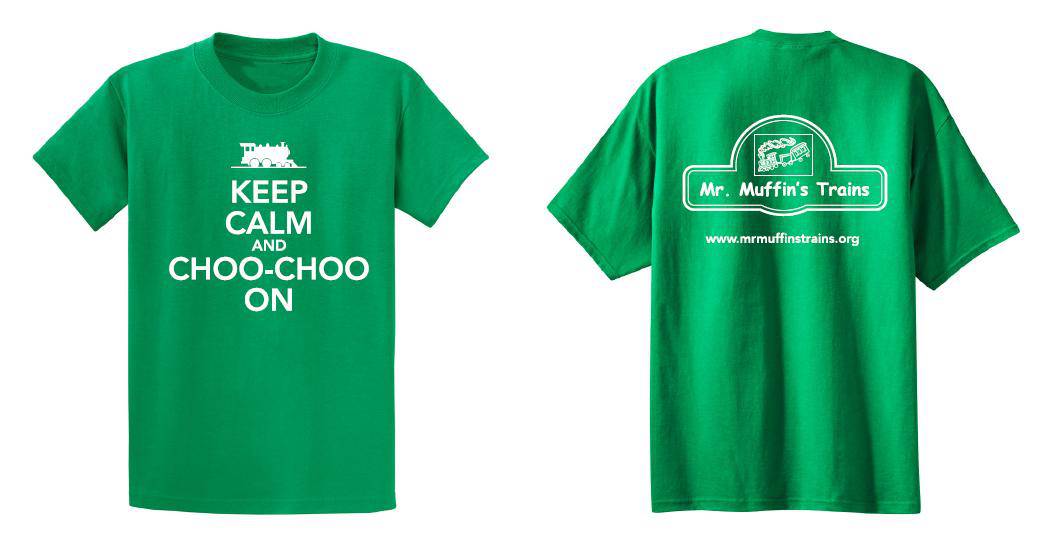 T-Shirt - "Keep Calm and Choo-Choo On" Youth (Tie-Dye)