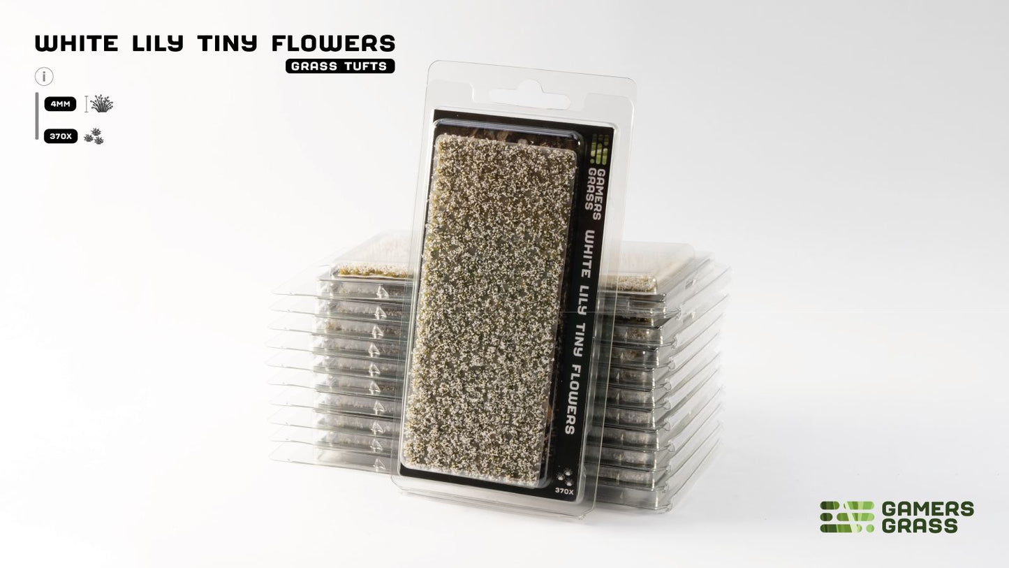 Gamers Grass GGFS-WL - White Lily Tiny Flowers