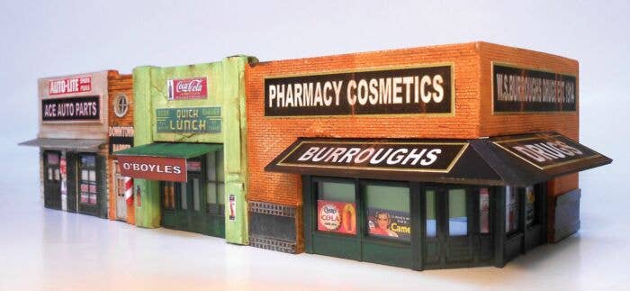 Downtown Deco HO 1062 - Classic American Block Building (Kit)
