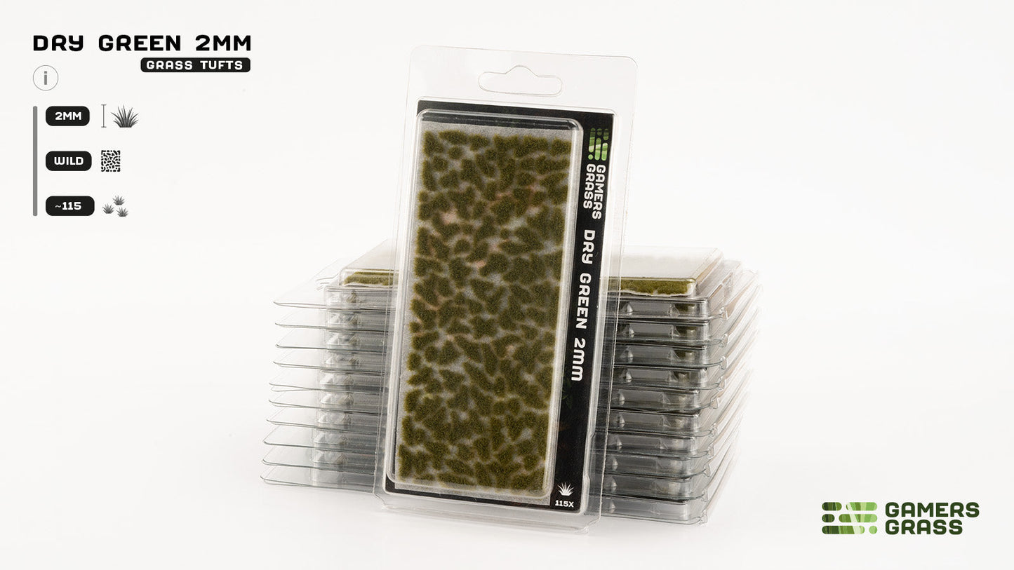 Gamers Grass GG2-DGR - Dry Green 2mm
