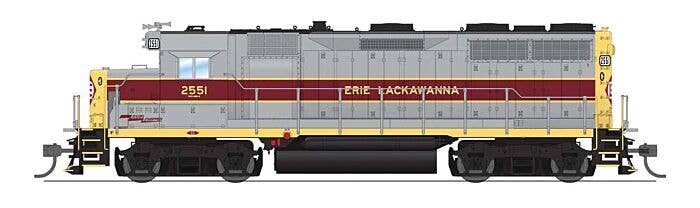 Broadway Limited Imports HO 8923 - EMD GP35 Low Nose Diesel Locomotive "Erie Lackawanna" #2560 (gray, maroon, yellow) w/DCC/Paragon4Sound