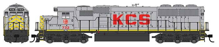 Walthers HO 910-9767 - Mainline - EMD SD60 Spartan Cab Diesel Locomotive "Kansas City Southern" #744 (Standard DC)