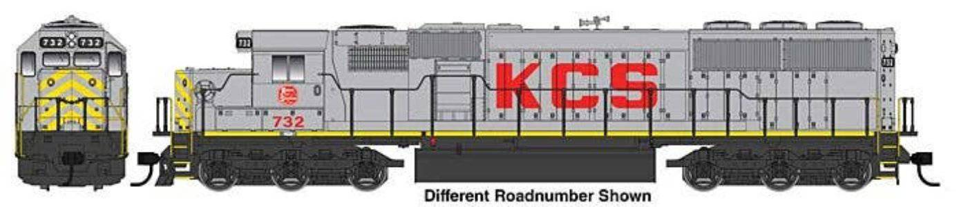 Walthers HO 910-19767 - Mainline - EMD SD60 Spartan Cab Diesel Locomotive "Kansas City Southern" #757 (ESU Sound & DCC)