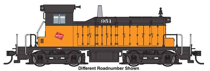 Walthers HO 910-9245 - Mainline - EMD SW1 Diesel Locomotive "Milwaukee Road" #971 (Standard DC)
