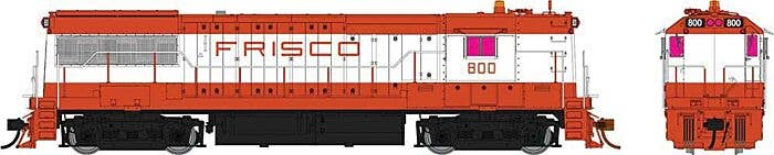 Rapido Trains HO 606-35525 - U25B High Hood Diesel Engine "St. Louis San Francisco" #800 (white, orange, Large Frisco Lettering) Sound & DCC