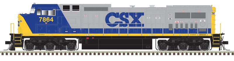 Atlas HO 10004489 - Master Dash 8-40 CW Locomotive - 'CSX' - Silver Model - Sound Ready - #7886