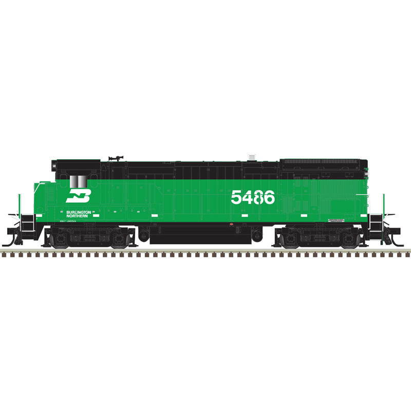 Atlas HO 10 004 719 - Master HO B23/30-7 Locomotive-Burlington Northern Road Number 5486-Gold Model with ESU Sound