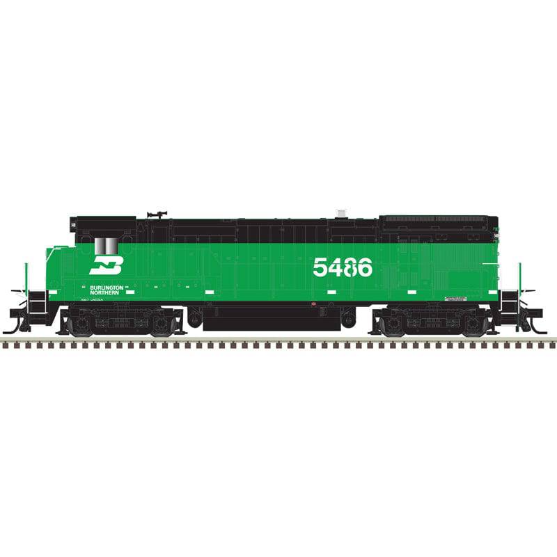 Atlas HO 10 004 719 - Master HO B23/30-7 Locomotive-Burlington Northern Road Number 5486-Gold Model with ESU Sound