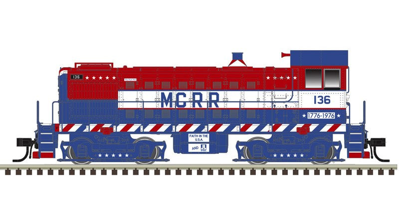 Atlas HO 10005031 - Master - Gold - S-4 Diesel Locomotive "Monongahela Connecting RR" #136 (Bicentennial)