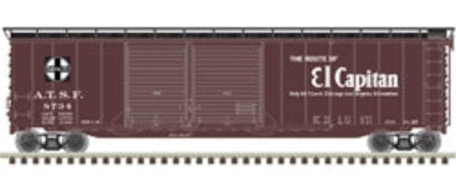Atlas HO 20006591 - Master - 50' Postwar Double Door Boxcar "Santa Fe" #8734 (El Capitan)