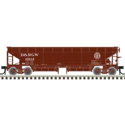 Atlas HO 20006804 - Master - ACF 70-Ton Hart Ballast Car "Rio Grande" #25018