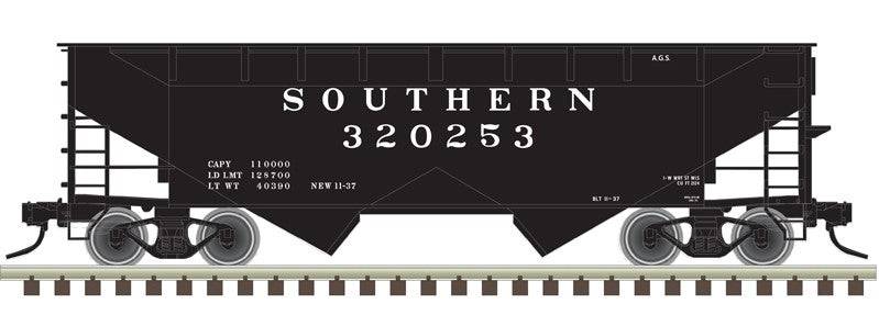 Atlas HO 20007430 - Trainman - 2-Bay Offset Hopper Car "Southern" #320101