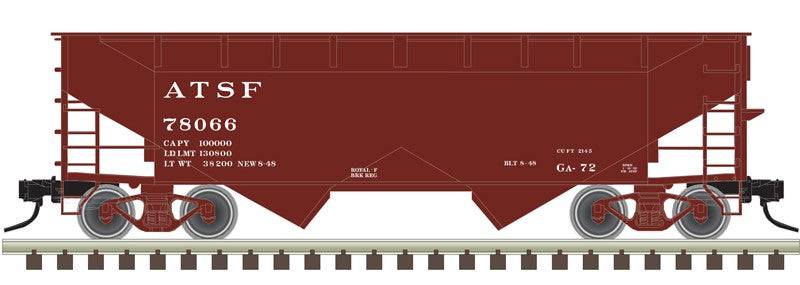 Atlas HO 20007440 - Trainman - 2-Bay Offset Hopper Car "Santa Fe" #78099