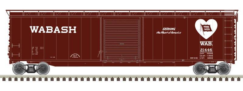 Atlas HO 20007520 - Master 50' Postwar Single Door Box Car - 'Wabash' - #21446