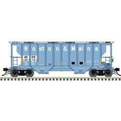 Atlas HO 20 007 687 - Master HO Protec 3000 Covered Hopper-ATEL Leasing (AEQX) ex-B&M Road Number 3017