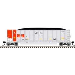 Atlas HO 20 007 723 - Trainman Aluminum Coal Gondola-Kansas City Power & Light (KCLX) Road Number 394075, 394120, 394125