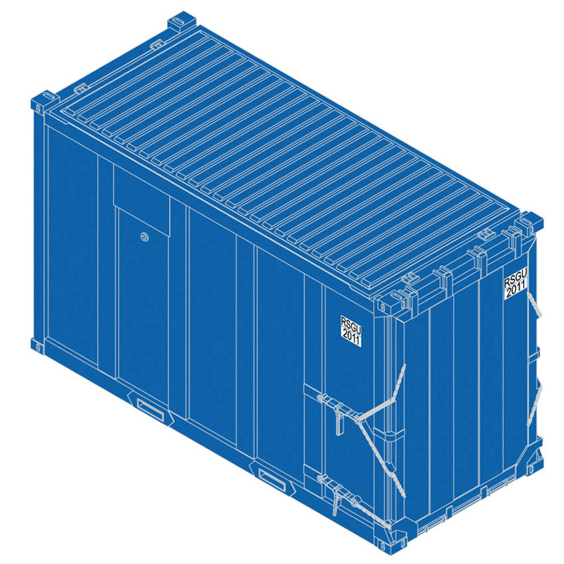 Atlas HO 20007748 - Trainman - 20' High-Cube MSW Containers "RSGU" (4-Pack) Set 1