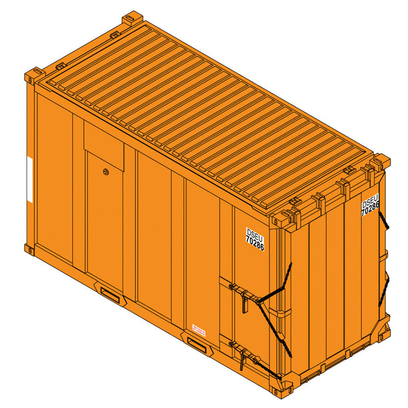 Atlas HO 20007752 - Trainman - 20' High-Cube MSW Containers "DSEU" (4-Pack) Set 1