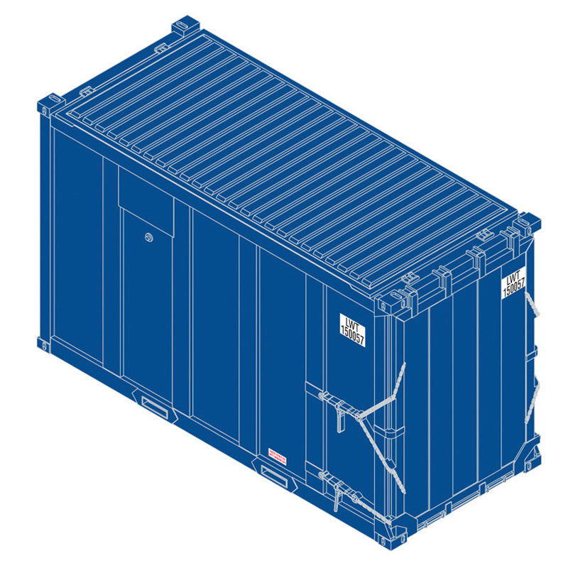 Atlas HO 20007755 - Trainman - 20' High-Cube MSW Containers "LWT" (4-Pack) Set 2