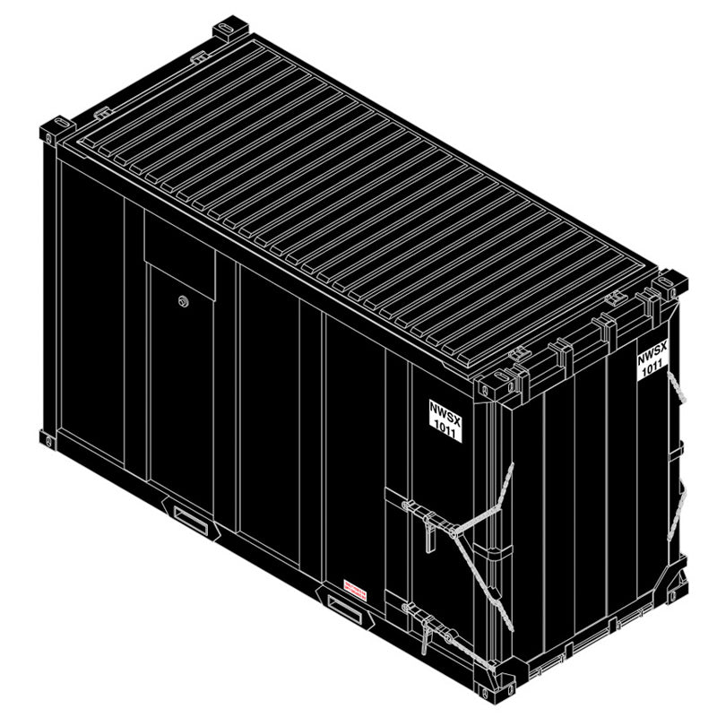 Atlas HO 20007756 - Trainman - 20' High-Cube MSW Containers "NWSX" (4-Pack) Set 1