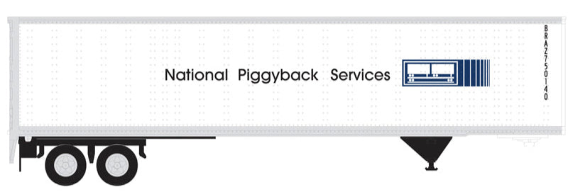 Atlas HO 20007831 - Master - 45' Pines Trailer "National Piggyback Service" #750122