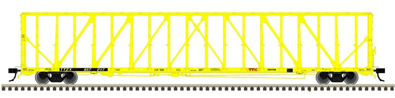 Atlas HO 20008080 - Master - 73' Center Partition Car "Trailer Train" #857217 (TTZX, Forward Thinking)