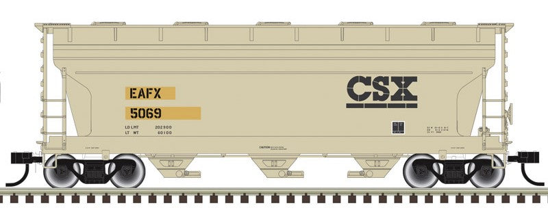 Atlas HO 20008109 - Trainman - ACF 3560 Covered Hopper "Rail Logistics" #5074 (EAFX)