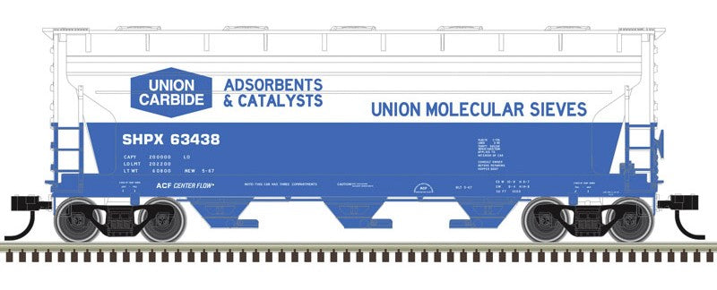 Atlas HO 20008113 - Trainman - ACF 3560 Covered Hopper "Union Carbide" #63438 (SHPX)