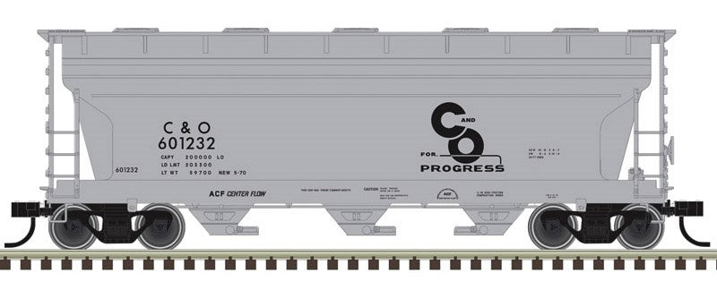 Atlas HO 20008115 - Trainman - ACF 3560 Covered Hopper "Chesapeake & Ohio" #601324