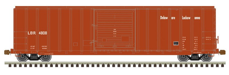 Atlas HO 20008122 - Master - FMC 5077 Single Door Boxcar "Delaware Lackawanna" #4818 (LBR)