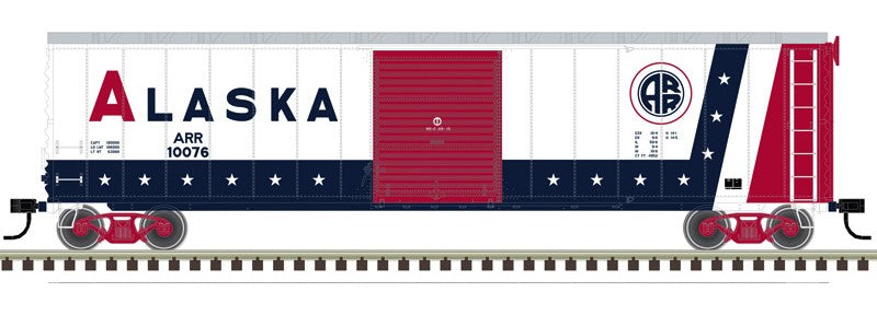 Atlas HO 20008143 - Master - 50' Postwar Single Door Boxcar "Alaska" #10076 (Limited Edition Collectors Series)
