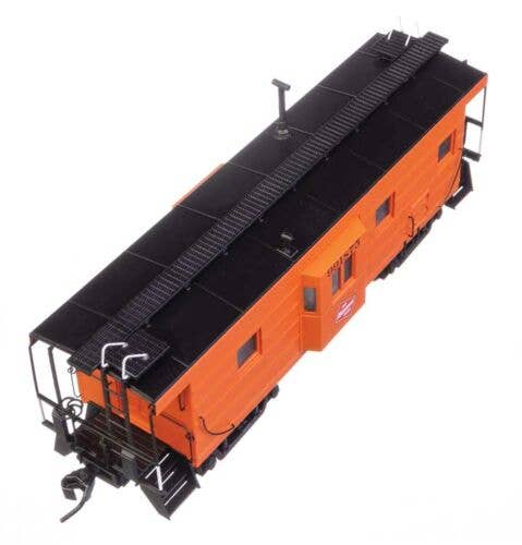 Walthers HO 920-103656 - Proto - Rib Sided Caboose "Milwaukee Road" #991898 (Orange, Black; Includes Oil Stove)