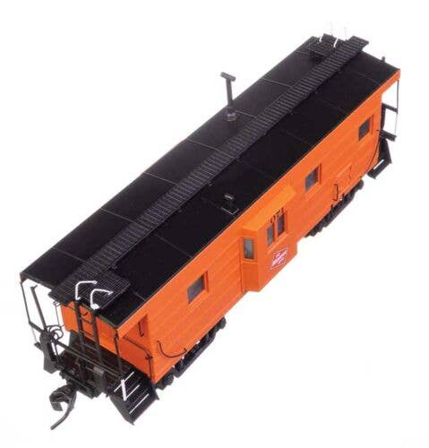 Walthers HO 920-103658 - Proto - Rib Sided Caboose "Milwaukee Road" #071 (Orange, Black; Includes Oil Stove)